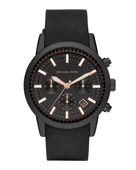 michael kors mens map dial men black